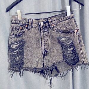 Levi’s Vintage 501 Festival Black Denim Shorts
